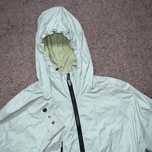HUNTER Original Packable Full Zip Hooded Rain Jacket Mint Women's Size S